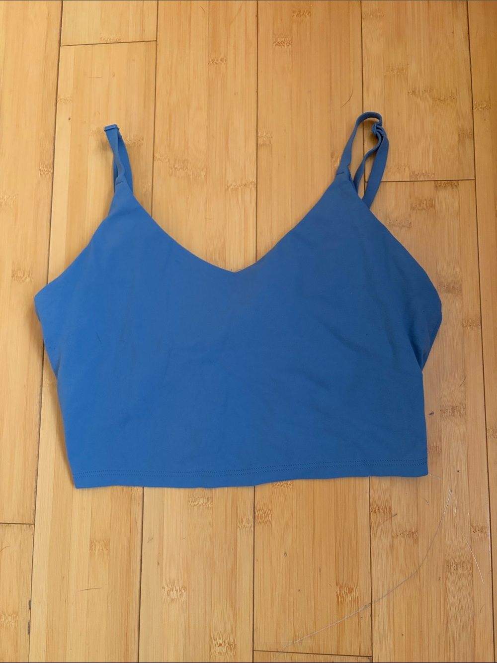 lululemon athletica Blue V-Neck Cropped Cami